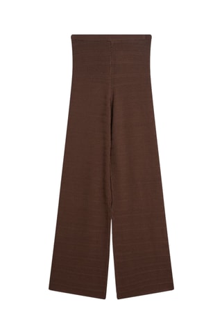 Pantalon taille haute - Marron