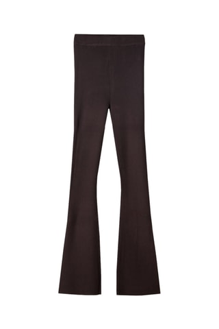Pantalon taille haute - Marron