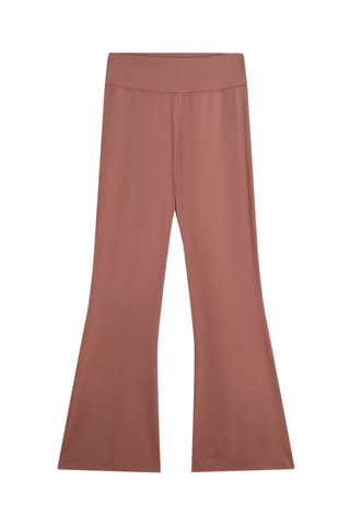 Pantalon taille haute - Marron clair