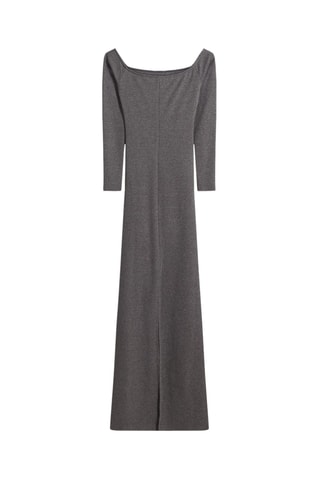 Robe longue - Gris foncé