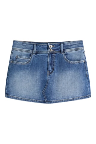 Minijupe en jean - Bleu clair