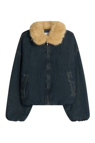 Veste en jean - Bleu canard