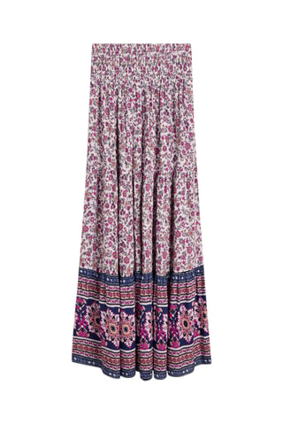 Jupe longue - Blanc et rose
