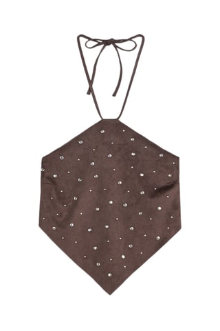 Crop top - Marron foncé