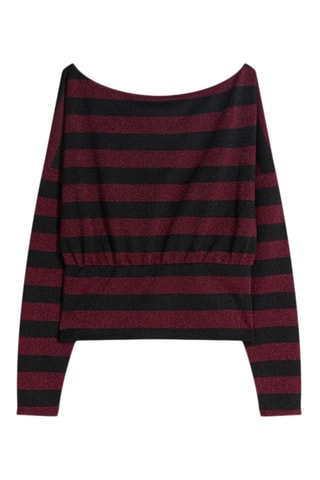 Pull - Bordeaux et noir