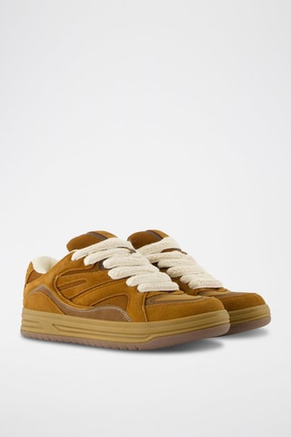 Baskets en nubuck - Marron