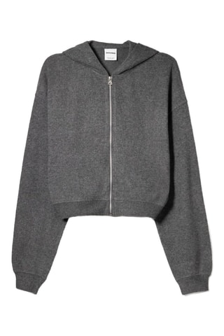 Gilet à capuche - Gris foncé chiné