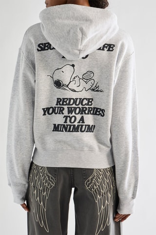 Sweat à capuche Snoopy et Les Peanuts - Gris clair chiné