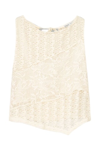 Crop top en crochet - Ecru