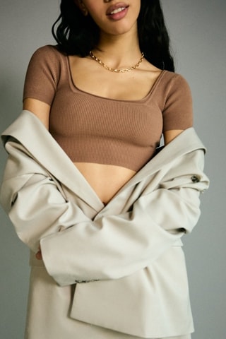 Crop top - Marron