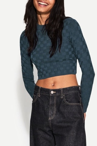 Crop top - Bleu pétrole