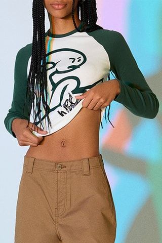 T-shirt cropped - Blanc