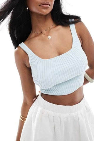 Crop top - Bleu