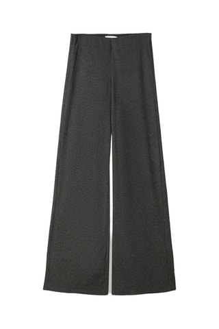 Pantalon wide legs - Gris foncé chiné