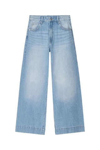 Jean wide legs 7/8 - Bleu