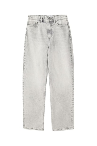 Jean mom taille haute - Gris clair