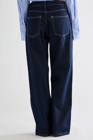 Jean taille haute - Bleu marine