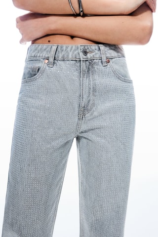 Jean wide legs - Gris clair