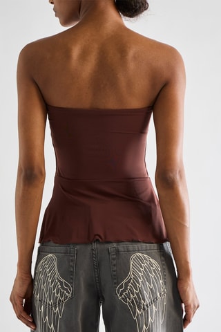 Top bustier - Marron