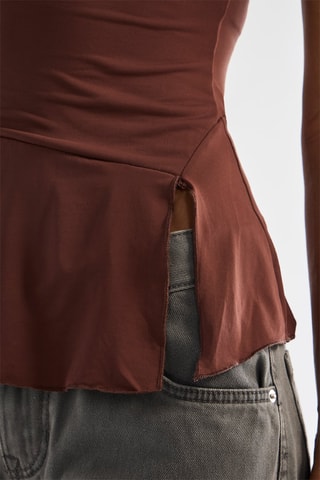 Top bustier - Marron