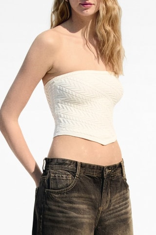 Top bustier - Ecru