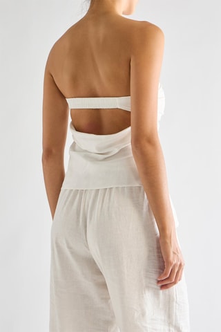 Top bustier - Blanc