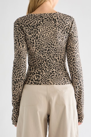 Top en velours - Beige