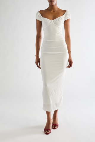 Robe fourreau - Ecru