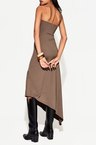 Robe bustier - Marron clair