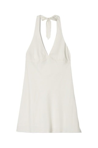 Robe trapèze en lin - Blanc