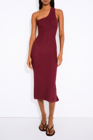 Robe asymétrique - Bordeaux