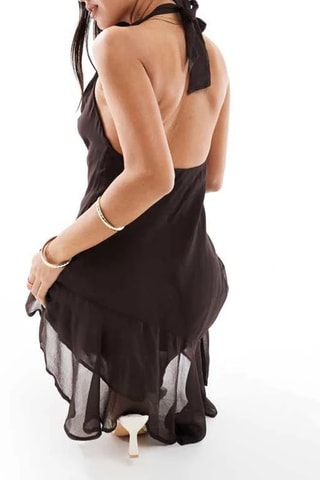 Robe patineuse - Marron foncé