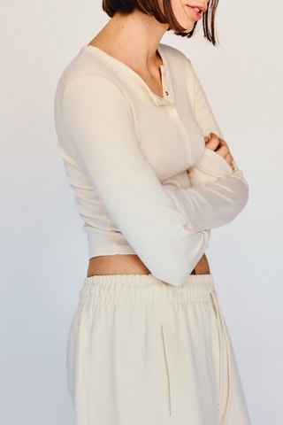 T-shirt cropped - Ecru