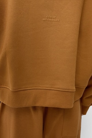 Sweat à capuche - Camel