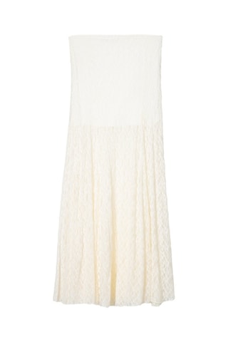 Jupe midi - Blanc