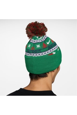 Bonnet à pompon Peak - Vert