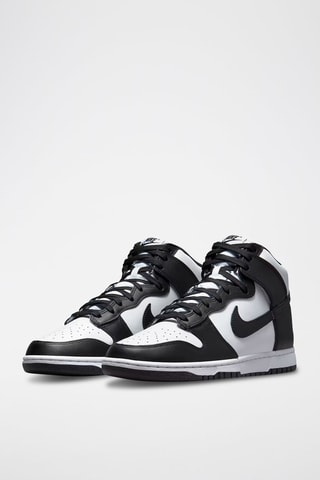 Dunk High Retro en cuir - Noir et blanc - Nike