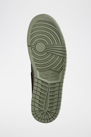 Air Jordan 1 Low en cuir - Kaki et blanc
