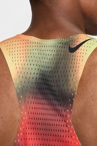 Débardeur de running tie and dye Aeroswift Elite Entry - Jaune et rouge
