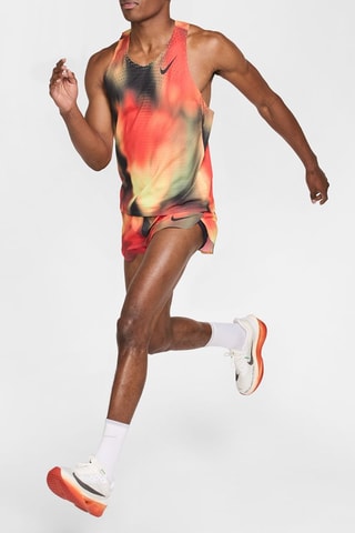 Débardeur de running tie and dye Aeroswift Elite Entry - Jaune et rouge
