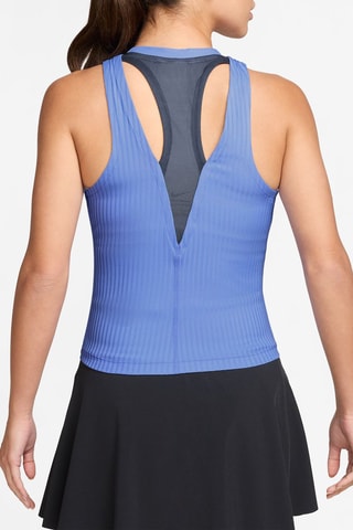 Camiseta de tirantes de tenis Slam - Azul cobalto