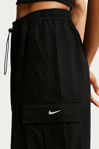 Pantalon cargo taille haute Sportswear - Noir