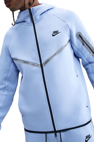 Veste à capuche Tech - Ciel et noir