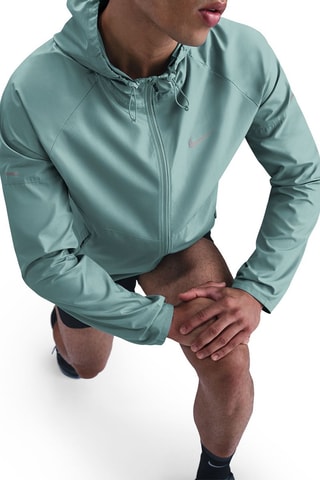 Veste de running à capuche Miler - Vert d’eau
