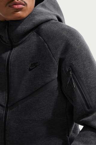Veste à capuche Tech - Anthracite chiné et noir