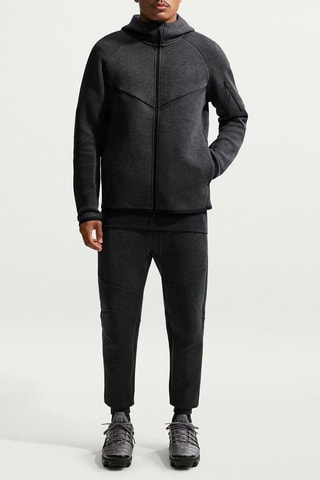 Veste à capuche Tech - Anthracite chiné et noir