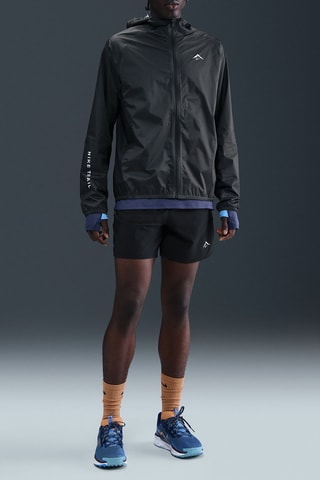 Veste de running à capuche Trailwind - Noir