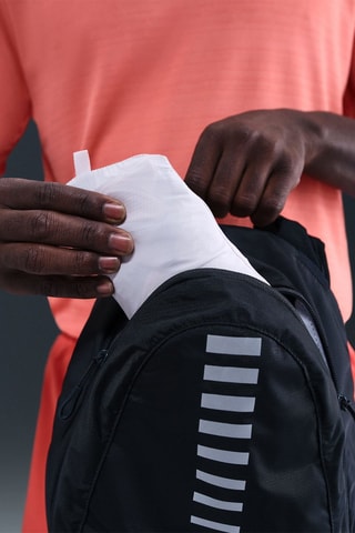 Veste de running à capuche Stride - Marron