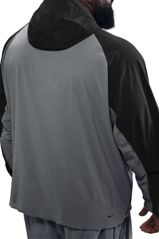 Coupe-vent à capuche Tech - Gris et anthracite