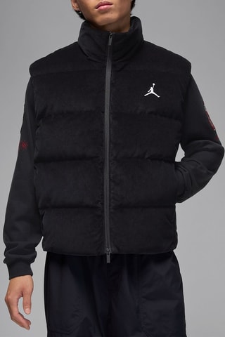 Doudoune sans manches en velours Jordan Flight - Noir